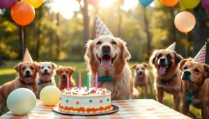 Les anniversaires pour chiens deviennent des fêtes de plus en plus folles