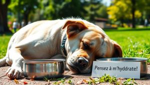 Chien déshydraté : conséquences et solutions